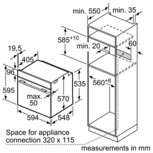 Lò nướng âm tủ BOSCH HBS534BS0B|Serie 4 - 41
