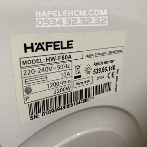 Máy Giặt 9Kg,Hafele Hw-F60A 539.96.140 - 91