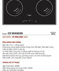 Bếp Điện Từ Canzy CZ MIX823G - 9