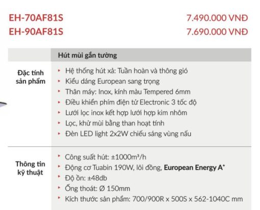 Máy Hút Mùi Eurosun EH-90AF81 - 9