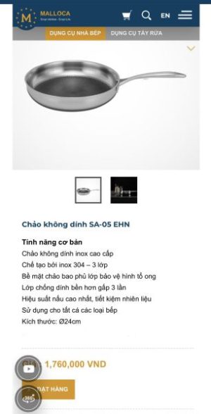Chảo chống dính Malloca SA-05EHN - 27