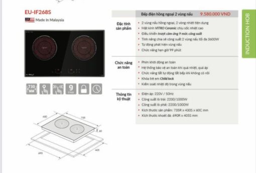 Bếp Điện Eurosun EU-IF268S - 9