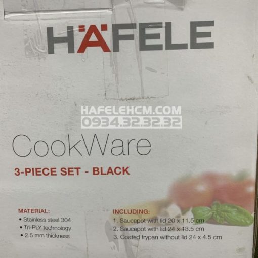Bộ Nồi Chảo Màu Đỏ Hafele 531.08.042 - 7