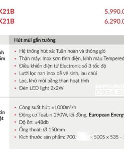 Máy Hút Mùi Eurosun EH-90K21B - 127 Máy Hút Mùi Eurosun EH-90K21B - 126
