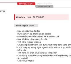 Máy rửa chén Canzy CZ P1435Q - 62 Máy rửa chén Canzy CZ P1435Q - 61