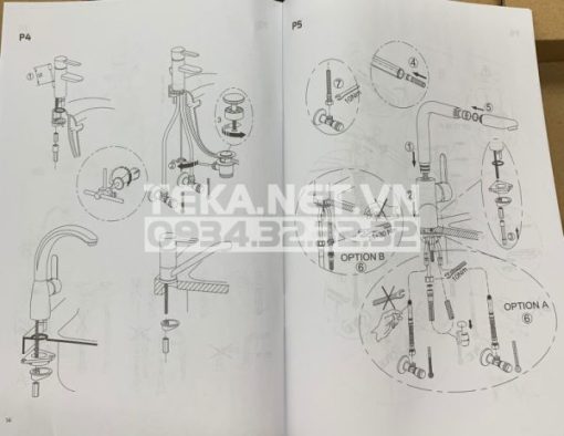 Vòi Rửa Teka KOBE PRO 18161002 - 81