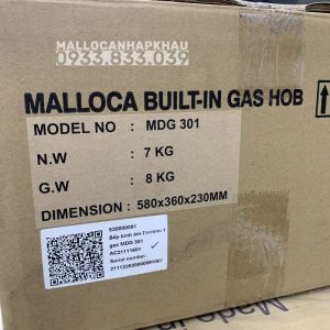 Bếp kính âm Malloca 1 gas dạng domino MDG 301 - 70