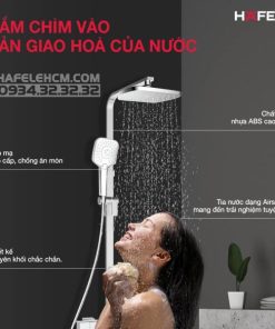 Thanh Sen Kết Hợp Có Bộ Trộn Điều Nhiệt Hafele Intensity Classic 495.60.103 - 146 Thanh Sen Kết Hợp Có Bộ Trộn Điều Nhiệt Hafele Intensity Classic 495.60.103 - 145