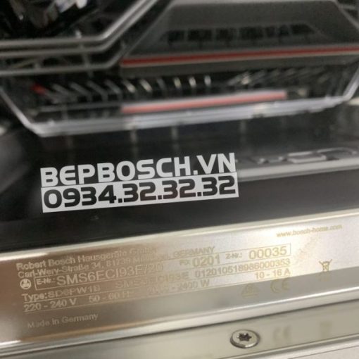 MÁY RỬA BÁT ĐỘC LẬP BOSCH HMH.SMS6ECI93E - 60CM SERIES 6 MADE IN GERMANY - 15