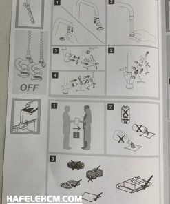 Vòi rửa chén Hafele HYDROS HT-C295 570.82.400 - 42 Vòi rửa chén Hafele HYDROS HT-C295 570.82.400 - 41