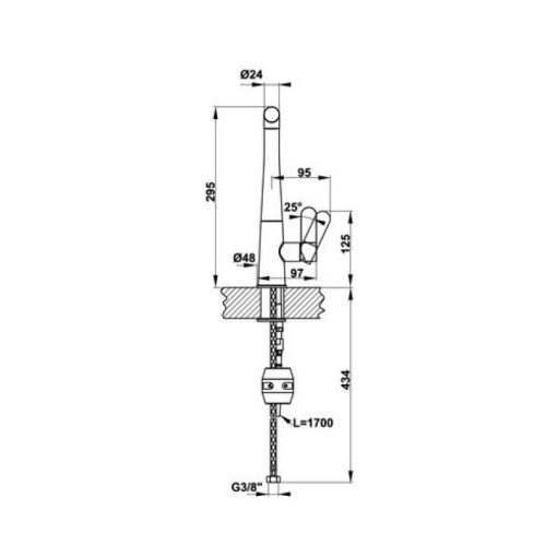 Vòi rửa chén Hafele HYDROS HT-C360 570.82.210 - 5
