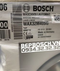 MÁY GIẶT BOSCH HMH WAX32M40SG SERIES 10KG - 110 MÁY GIẶT BOSCH HMH WAX32M40SG SERIES 10KG - 109