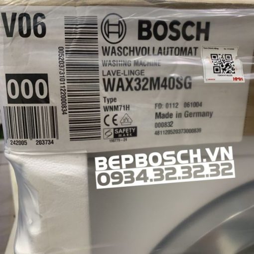 MÁY GIẶT BOSCH HMH WAX32M40SG SERIES 10KG - 7