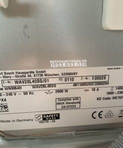 Máy Giặt Bosch HMH.WAV28L40SG Series 8 - ActiveOxygen Diệt Khuẩn - 2021 - 262 Máy Giặt Bosch HMH.WAV28L40SG Series 8 - ActiveOxygen Diệt Khuẩn - 2021 - 261