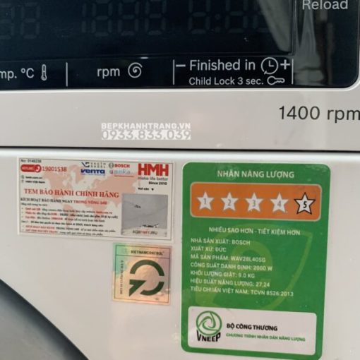 Máy Giặt Bosch HMH.WAV28L40SG Series 8 - ActiveOxygen Diệt Khuẩn - 2021 - 69