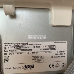 Máy Giặt Bosch HMH.WAV28L40SG Series 8 - ActiveOxygen Diệt Khuẩn - 2021 - 148