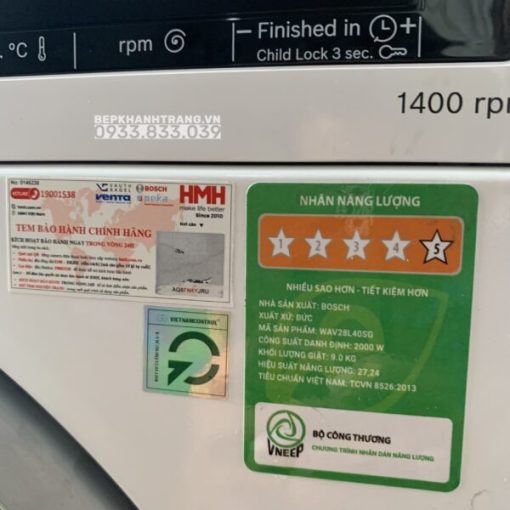 Máy Giặt Bosch HMH.WAV28L40SG Series 8 - ActiveOxygen Diệt Khuẩn - 2021 - 113