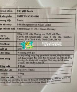 Máy Giặt Bosch HMH.WAV28L40SG Series 8 - ActiveOxygen Diệt Khuẩn - 2021 - 346 Máy Giặt Bosch HMH.WAV28L40SG Series 8 - ActiveOxygen Diệt Khuẩn - 2021 - 345