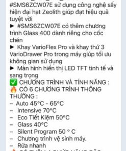 Máy rửa chén độc lập BOSCH SMS6ZCW07E | Serie 6 | Series 2021 - 148 Máy rửa chén độc lập BOSCH SMS6ZCW07E | Serie 6 | Series 2021 - 147