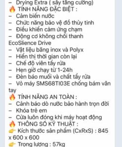 Máy rửa chén độc lập BOSCH SMS6ZCW07E | Serie 6 | Series 2021 - 150 Máy rửa chén độc lập BOSCH SMS6ZCW07E | Serie 6 | Series 2021 - 149