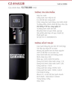 Máy lọc nước Canzy CZ 816S22B - 26 Máy lọc nước Canzy CZ 816S22B