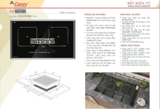 Bếp từ Canzy CZ ML758I - 5