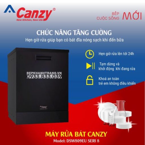 MÁY RỬA BÁT CANZY CZ-DSW809EU SERI 8 - 18