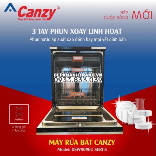 MÁY RỬA BÁT CANZY CZ-DSW809EU SERI 8 - 24