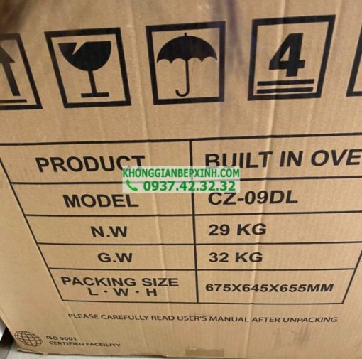 LÒ NƯỚNG ÂM TỦ CANZY CZ-09DL - 12