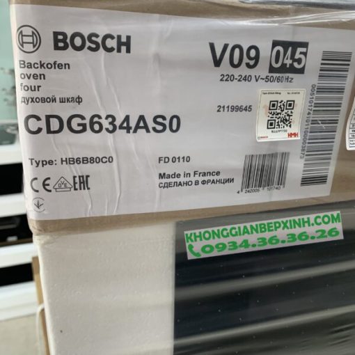 LÒ HẤP ÂM TỦ BOSCH 38 LÍT HMH CDG634AS0 SERIE 8 - 9