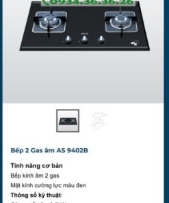 Bếp 2 Gas Malloca AS 9402G - 23