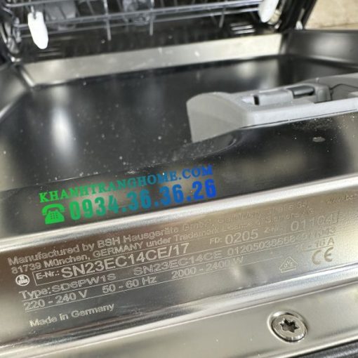 Máy Rửa Chén Siemens SN23EC14CE iQ300 - 107