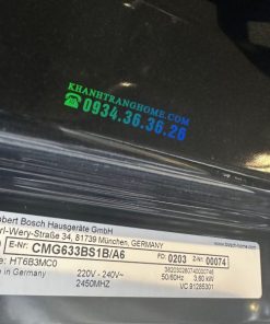 LÒ NƯỚNG KẾT HỢP VI SÓNG BOSCH HMH CMG633BS1B SERIES 8 - 155