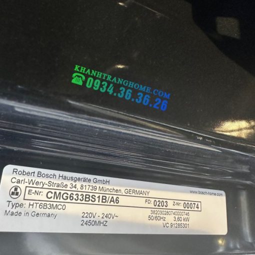 LÒ NƯỚNG KẾT HỢP VI SÓNG BOSCH HMH CMG633BS1B SERIES 8 - 77