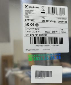 Máy hút mùi bằng thép không gỉ dạng ống 90cm Electrolux LFT769X - 107