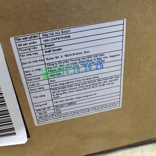Máy hút mùi BOSCH HMH DWF97RV60B Serie 8 - 33