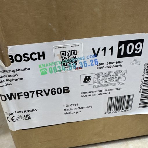 Máy hút mùi BOSCH HMH DWF97RV60B Serie 8 - 35