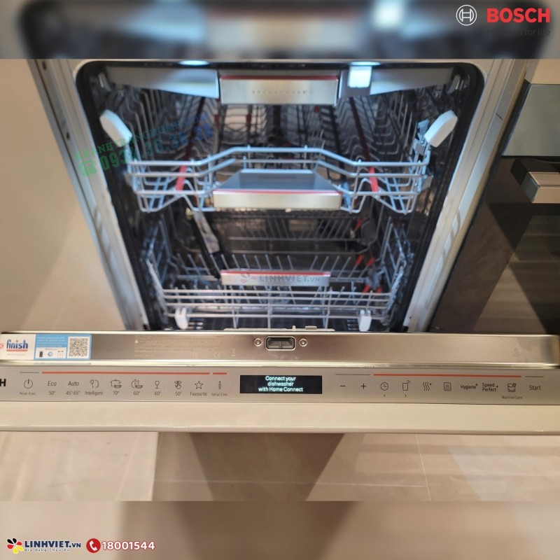 Máy rửa bát Bosch SMV6ZCX42E serie 6 sấy zeolith, kết nối Homeconnect - 90