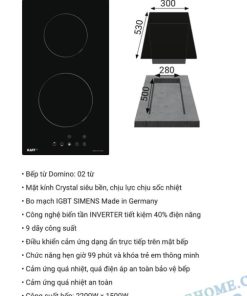 Bếp Domino Từ KAFF KF-330DI - 42