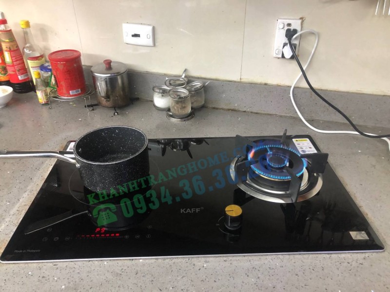 z5423659700285 ca706fb6b56f0fc652250472b3c1bc98 - Bếp từ gas kết hợp 2 lò KAFF KF-088IG