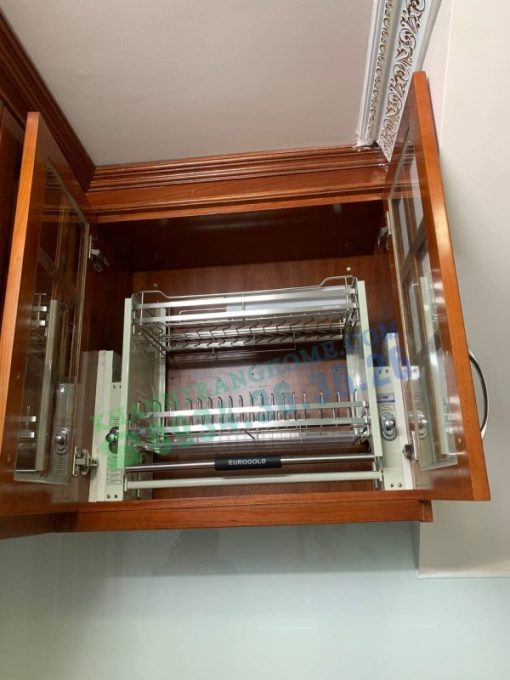 Giá Nâng Hạ Chén Đĩa Inox Mờ Eurogold EVI170 - 3