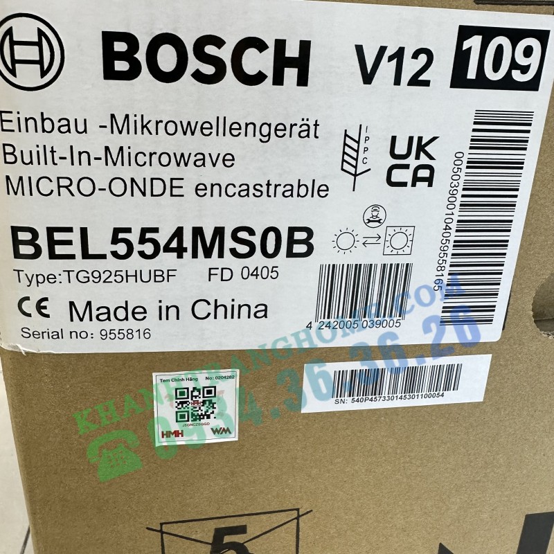 LÒ VI SÓNG ÂM TỦ BOSCH HMH BEL554MS0B|SERIE 6 - 102