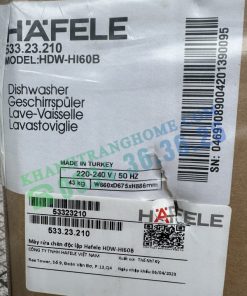 Máy rửa chén âm bán phần Hafele HDW-HI60B 533.23.210 - 211