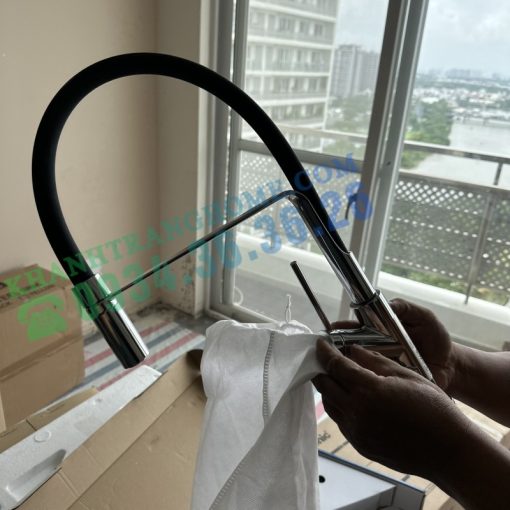 Vòi Rửa Chén Malloca K081C - Vòi mạ Chrome Silicone - 9