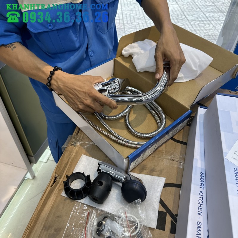 Vòi Rửa Chén Malloca K140 - Vòi dây rút mạ Chrome - 62 Vòi Rửa Chén Malloca K140 - Vòi dây rút mạ Chrome - 61