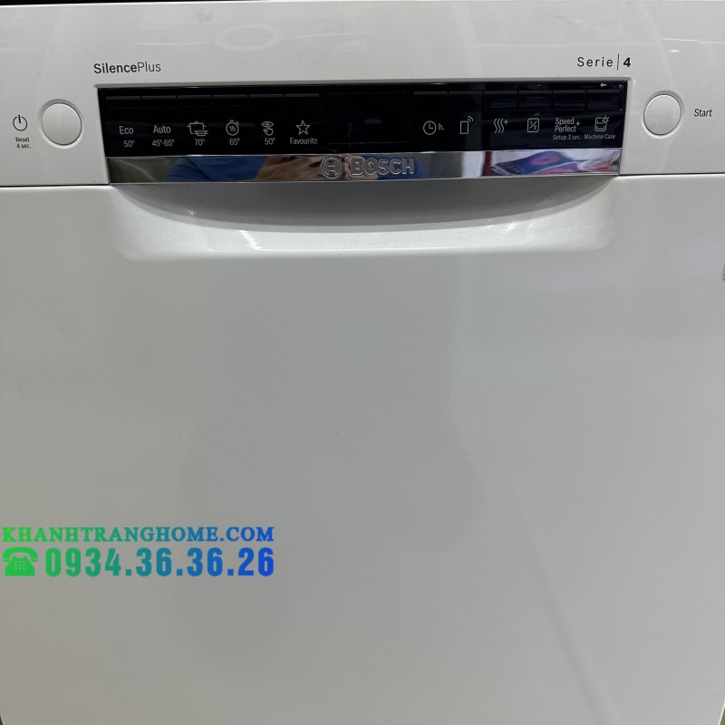 MÁY RỬA BÁT BOSCH ĐỘC LẬP SMS4HAW48E SERIE 4 13 BỘ - 65