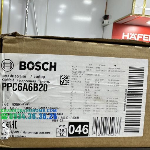 Bếp gas Bosch PPC6A6B20 series 6 - 55