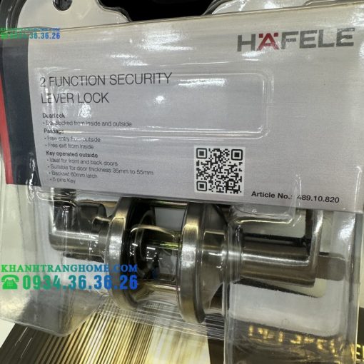 Bộ Khóa Tay Nắm Gạt 2 Chức Năng Hafele 489.10.820 - 23