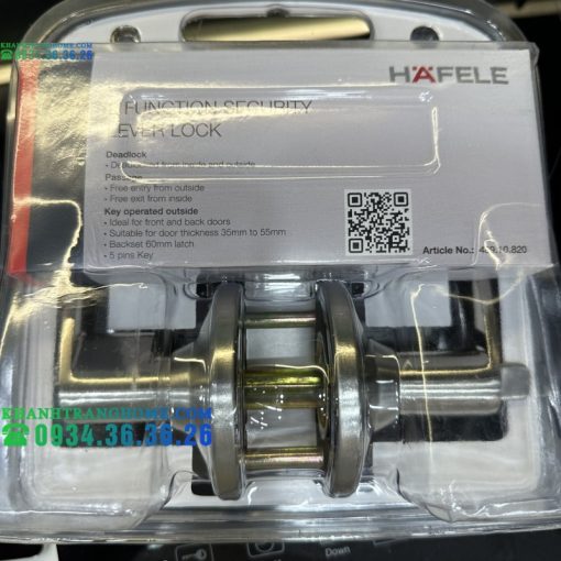 Bộ Khóa Tay Nắm Gạt 2 Chức Năng Hafele 489.10.820 - 25