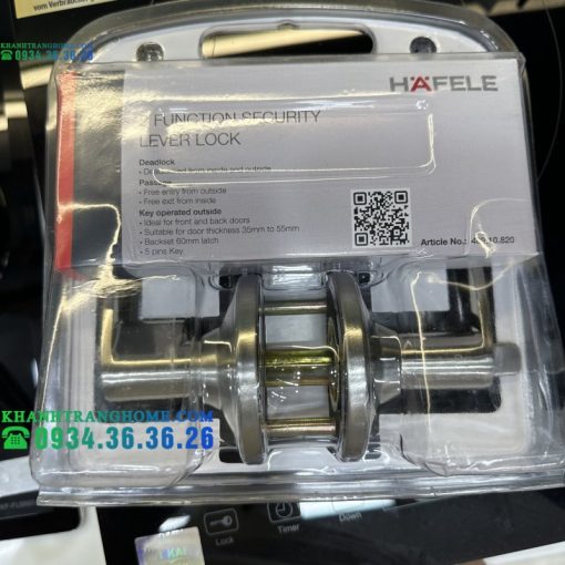 Bộ Khóa Tay Nắm Gạt 2 Chức Năng Hafele 489.10.820 - 31